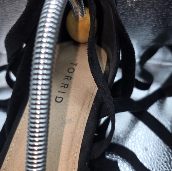 Torrid Ankle wrap block heel sandals size 10 wide foot. - Picture 9 of 13